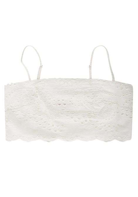 Top Mc2 Saint Barth Florida donna FLORIDA04071H Bianco spalline sottili cotone MC2 SAINT BARTH | Top | FLORIDA04071H01